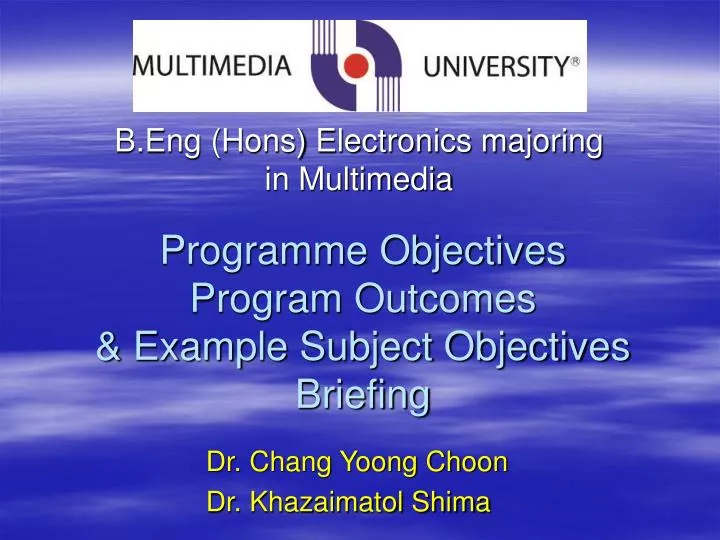 programme objectives program outcomes example subject objectives briefing