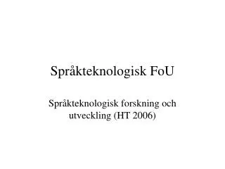 spr kteknologisk fou