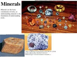 Minerals