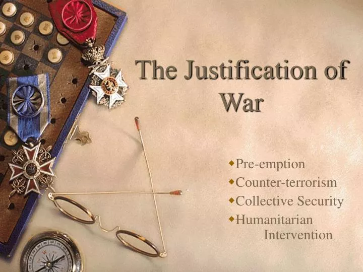 the justification of war