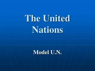 The United Nations