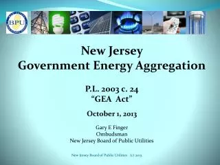 New Jersey Government Energy Aggregation