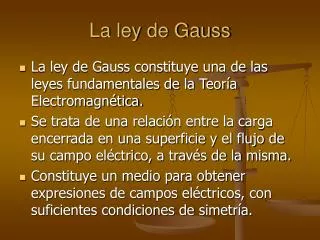 la ley de gauss