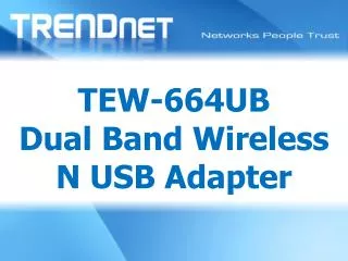 TEW-664UB Dual Band Wireless N USB Adapter