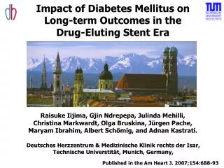 Impact of Diabetes Mellitus on Long-term Outcomes in the Drug-Eluting Stent Era