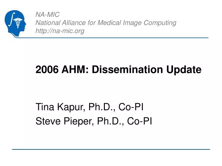 2006 ahm dissemination update