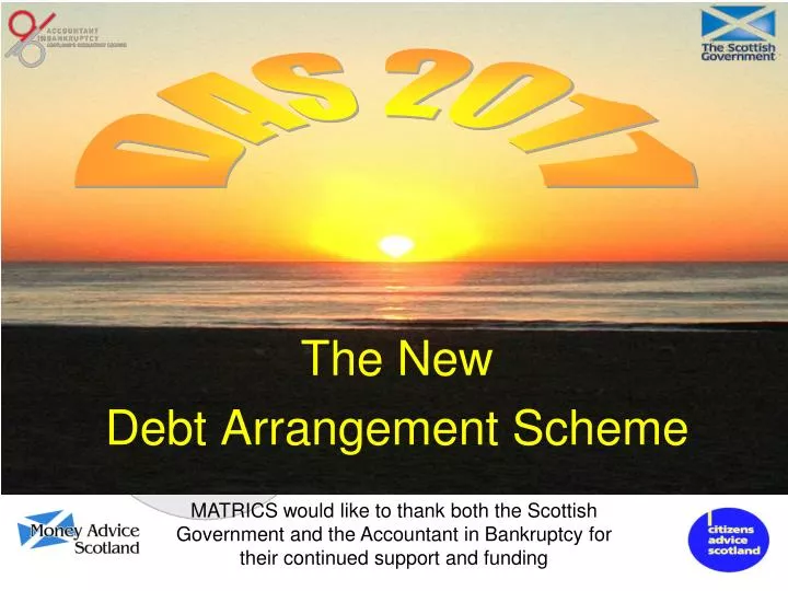 the new debt arrangement scheme