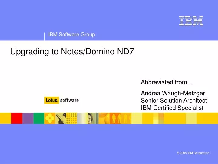 upgrading to notes domino nd7