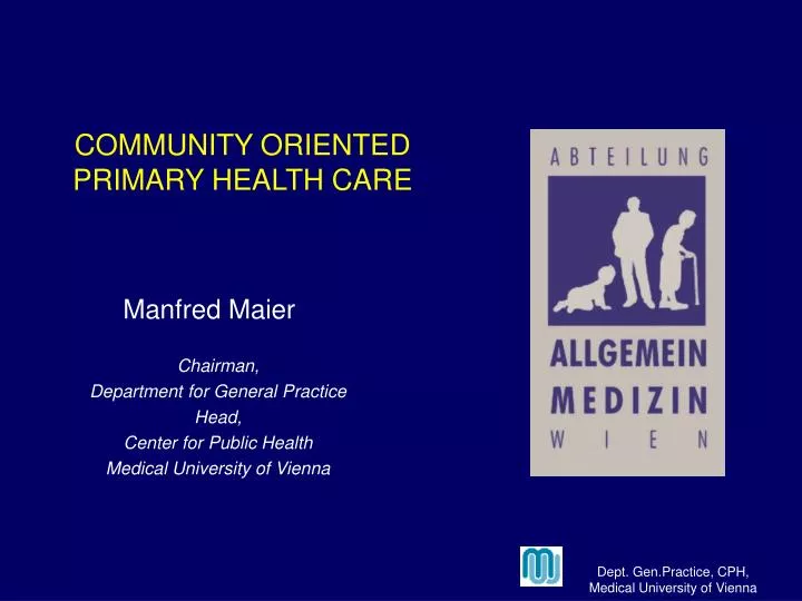 community oriented primary health care