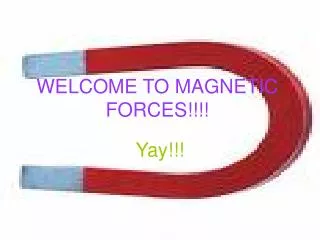 WELCOME TO MAGNETIC FORCES!!!!