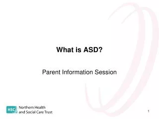 What is ASD?