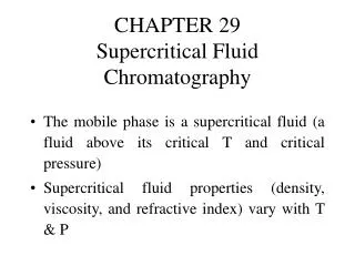 CHAPTER 29 Supercritical Fluid Chromatography