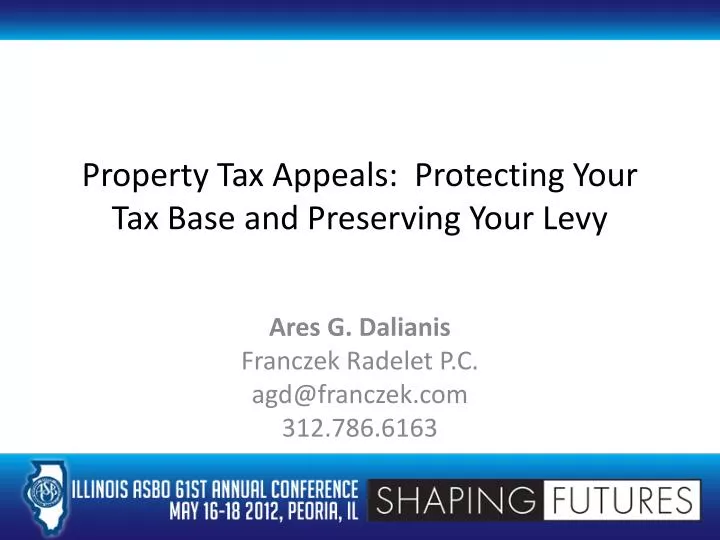 property tax appeals protecting your tax base and preserving your levy