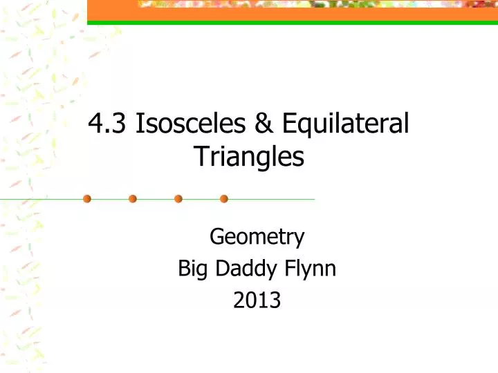4 3 isosceles equilateral triangles