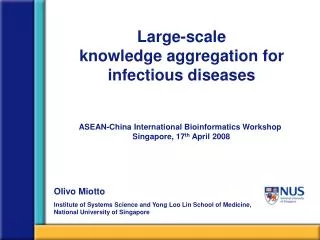 Large-scale knowledge aggregation for infectious diseases