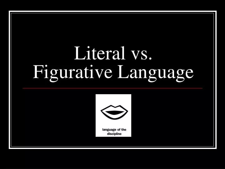 literal vs figurative language