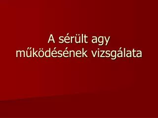 a s r lt agy m k d s nek vizsg lata