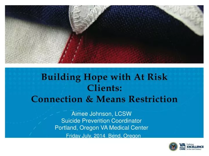 building hope with at risk clients connection means restriction