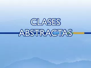 clases abstractas