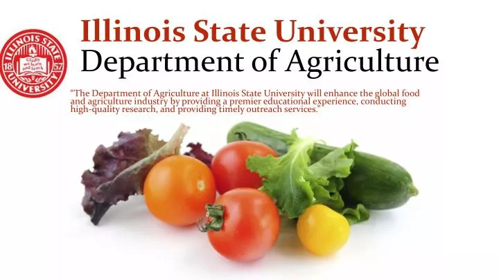 illinois state university department of agriculture