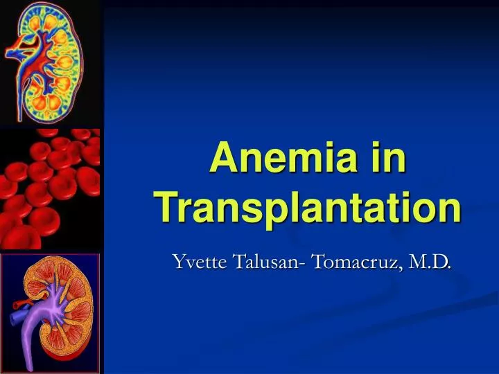 anemia in transplantation