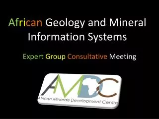 Af ri can Geology and Mineral Information Systems