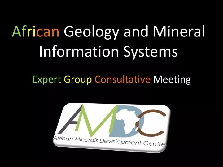 af ri can geology and mineral information systems