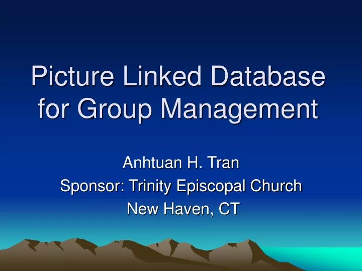 picture linked database for group management