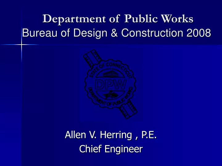 department of public works bureau of design construction 2008