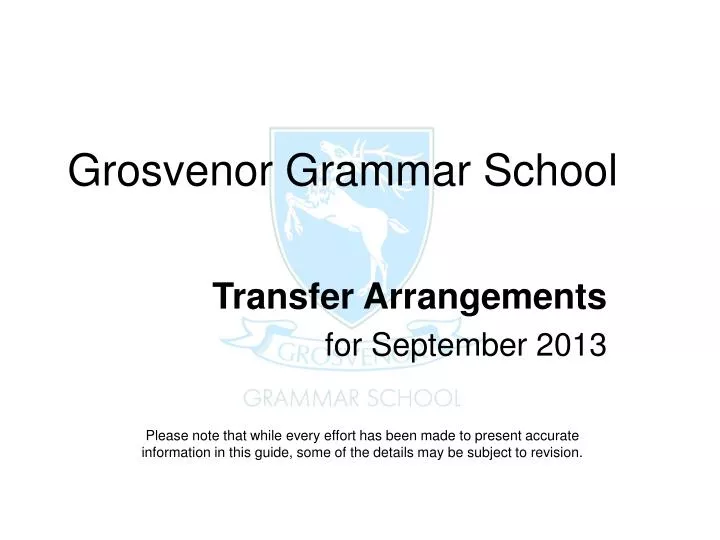grosvenor grammar school