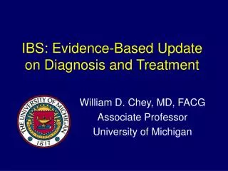 IBS: Evidence-Based Update on Diagnosis and Treatment