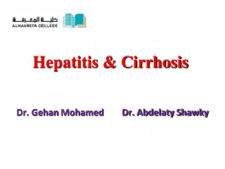 Hepatitis &amp; Cirrhosis