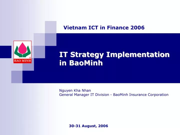 it strategy implementation in baominh