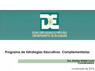 programa de estrategias educativas complementarias