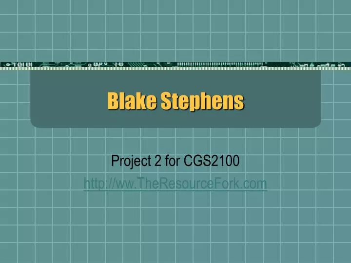 blake stephens