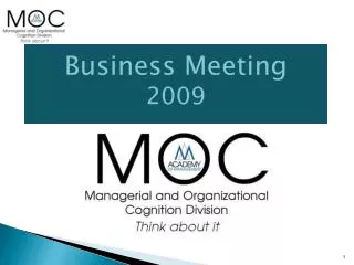 Business Meeting 2009