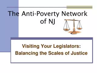 The Anti-Poverty Network of NJ