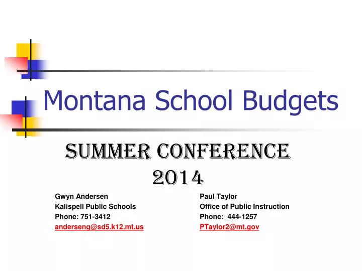montana school budgets