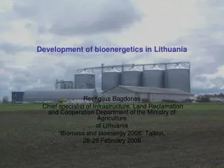Development of bioenergetics in Lithuania