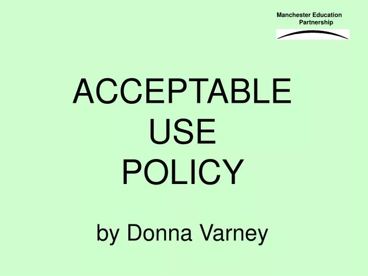 acceptable use policy by donna varney