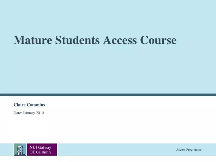 mature students access course
