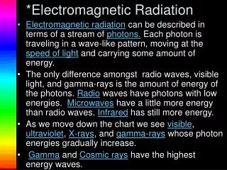 electromagnetic radiation
