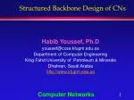 Structured Backbone Design of CNs
