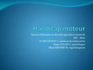 handicap moteur