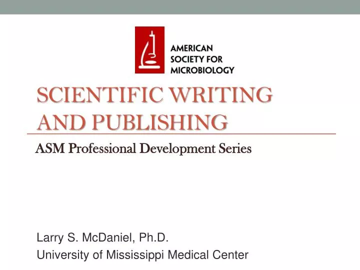 scientific writing and publishing