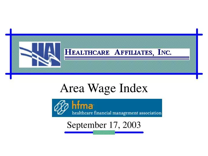 area wage index