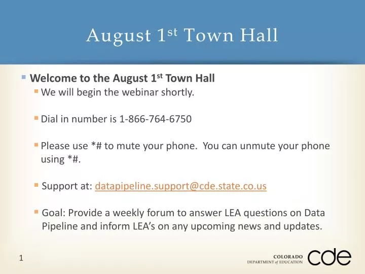 august 1 st town hall