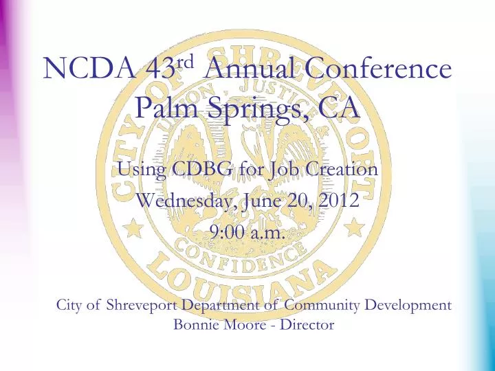 ncda 43 rd annual conference palm springs ca