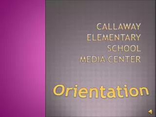 Callaway elementary school media center