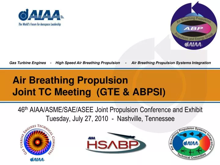 air breathing propulsion joint tc meeting gte abpsi